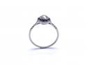 Sapphire & Diamond Halo Ring 0.76ct