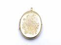 9ct Yellow Gold Floral Locket