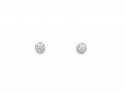 18ct White Gold Diamond Cluster Earrings 0.25ct