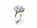 18ct Old Cut Diamond Cluster Ring 3.71ct