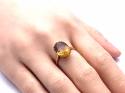 9ct Yellow Gold Oval Citrine Solitaire