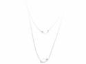 Silver Double Triangle and Circle Necklet