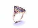 9ct Multi-Stone Cluster Ring