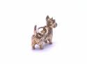 9ct Terrier Type Dog Charm