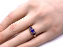 9ct Synthetic Sapphire Ring Chester 1918