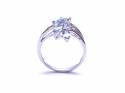 9ct Blue Topaz & Diamond Dress Ring