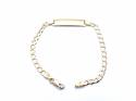 9ct Yellow Gold Childs Curb Identity Bracelet