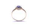 9ct Blue & White CZ Cluster Ring