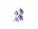 18ct Amethyst & Diamond Earrings