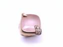 Pomellato Rose Quartz & Diamond Ring