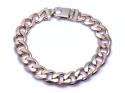 9ct Yellow Gold Curb Bracelet 8 1/2 In