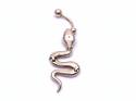 9ct Moveable Snake Belly Bar