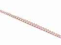 An Old 9ct Rose Gold Curb Bracelet 8 1/4 inch