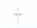 Silver Patterned Cross Pendant
