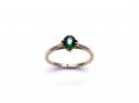Green Garnet & Glass Doublet Ring
