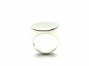 Silver Plain Oval Signet Ring