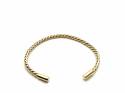 9ct Yellow Gold Twisted Torque Bangle