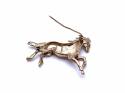 9ct Yellow Gold Horse Brooch