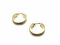 9ct Yellow Gold Plain Round Hoops