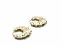 9ct Yellow Gold Round Creole Hoop Earrings 28mm