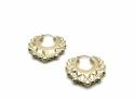 9ct Yellow Gold Round Creole Hoop Earrings 28mm