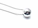 18ct Diamond Ball Pendant & Chain