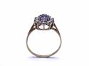 9ct Purple & White CZ Cluster Ring