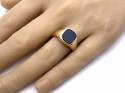 9ct Yellow Gold Square Onyx Signet Ring