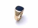 9ct Yellow Gold Square Onyx Signet Ring