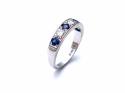 18ct Sapphire & Diamond 7 Stone Ring