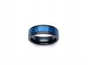 Tungsten Ring With Black & Blue IP Plating 6mm