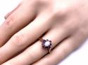 9ct Opal & Amethyst Cluster Ring