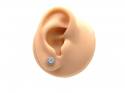 18ct White Gold Diamond Halo Earrings Est 0.70ct