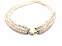 9ct Triple Strand Pearl Necklet