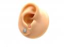 18ct Pear Shaped Diamond Stud Earrings 0.41ct