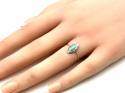 Silver Marquise Turquoise Ring