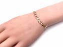 9ct Yellow Gold Curb Bracelet 7 1/2 In