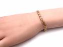 9ct Yellow Gold Trace Bracelet 7 1/2 In