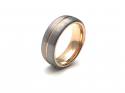 Tungsten Carbide Ring Rose IP Plating 7mm