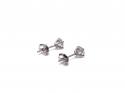 Platinum Diamond Solitaire Stud Earrings 1.02ct