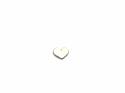 9ct Yellow Gold Heart Screw Ear Cartilage Stud