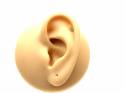 9ct Yellow Gold Flower Screw Ear Cartilage Stud