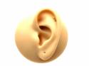 9ct Yellow Gold Arrow Screw Ear Cartilage Stud
