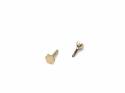9ct Yellow Gold CZ Screw Ear Cartilage Stud
