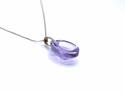 9ct Amethyst Solitaire Pendant & Chain