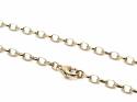 9ct Yellow Gold Belcher Anklet 10.5 in