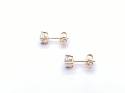 9ct Yellow Gold Diamond Solitaire Earrings 0.61ct