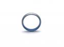 Tungsten Carbide Ring Blue IP Plating 6mm