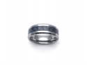 Tungsten Carbide Ring With Carbon Fibre Inlay 8mm
