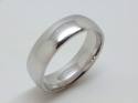 Silver Traditional Court Wedding Ring 6mm Size Z